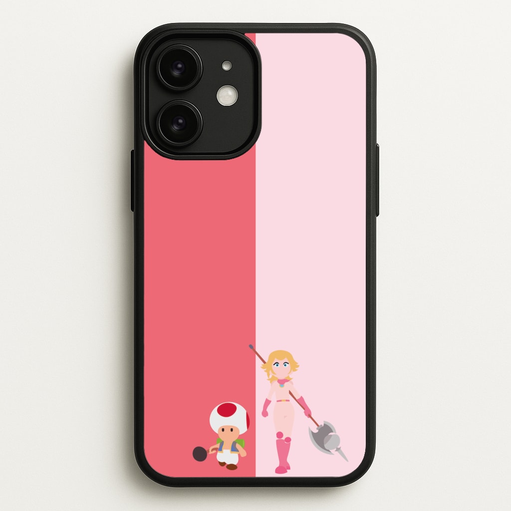 Toad And Peach - The Super Mario Bros Phone Case for iPhone 11