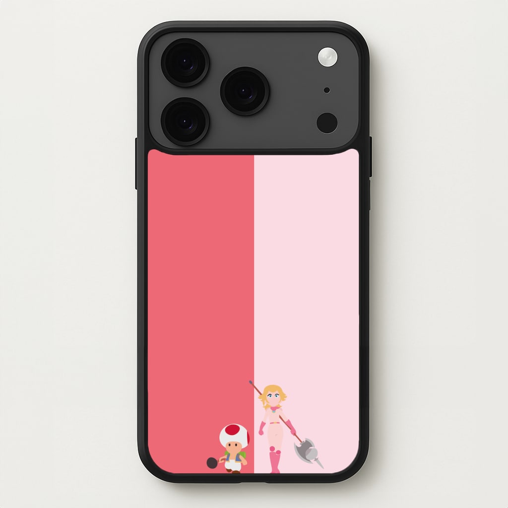 Toad And Peach Phone Case for iPhone 17 Pro Max
