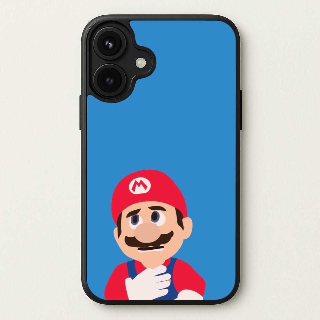 Worried Mario Phone Case for iPhone 17