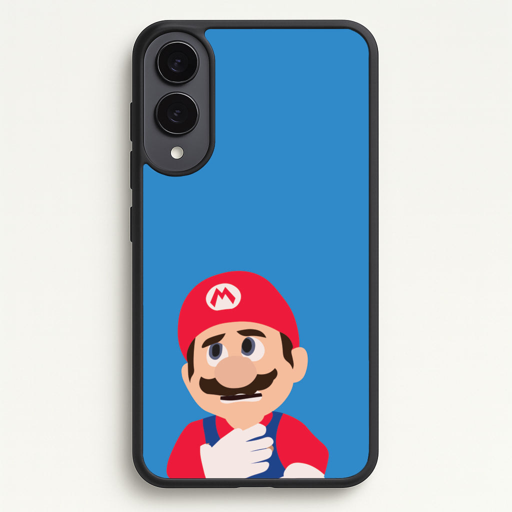 Worried Mario - The Super Mario Bros Phone Case for Galaxy S25 Edge