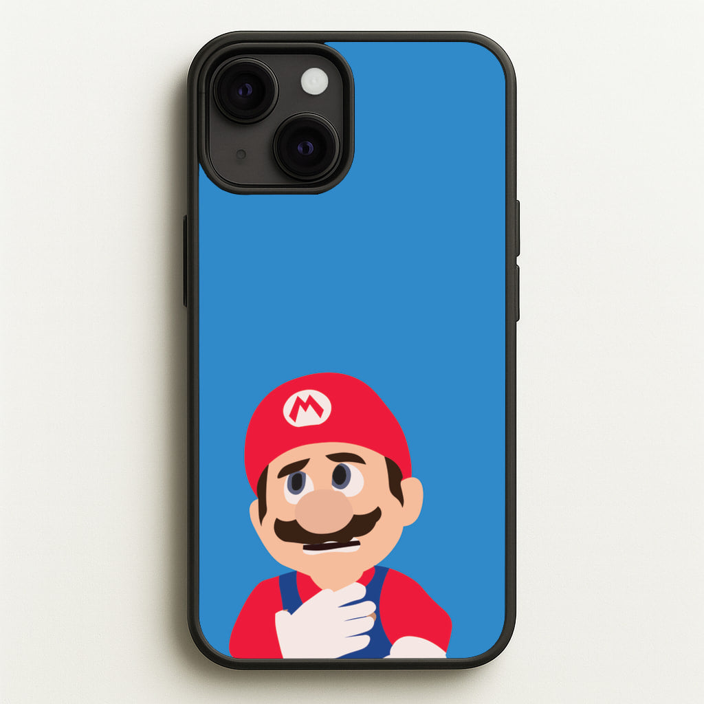 Worried Mario - The Super Mario Bros Phone Case for iPhone 13