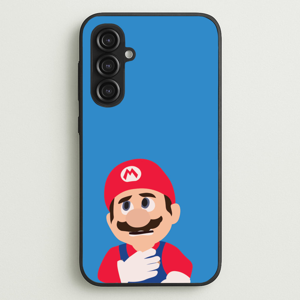 Worried Mario - The Super Mario Bros Phone Case for Galaxy S23FE