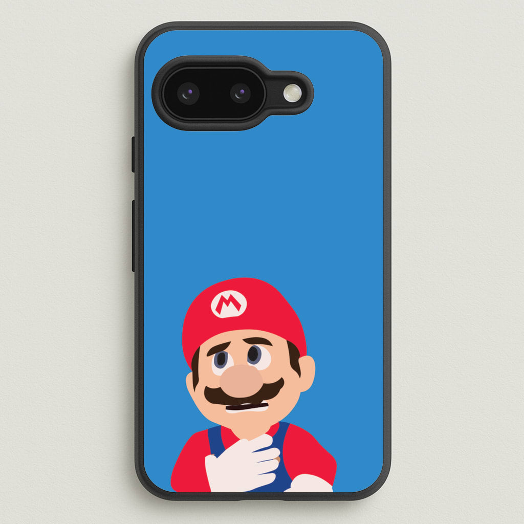 Worried Mario - The Super Mario Bros Phone Case for Google Pixel 9a