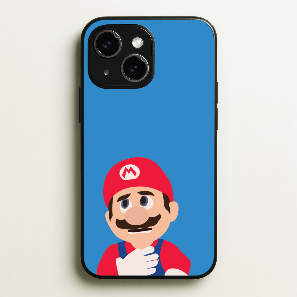 Worried Mario - The Super Mario Bros Phone Case for iPhone 14