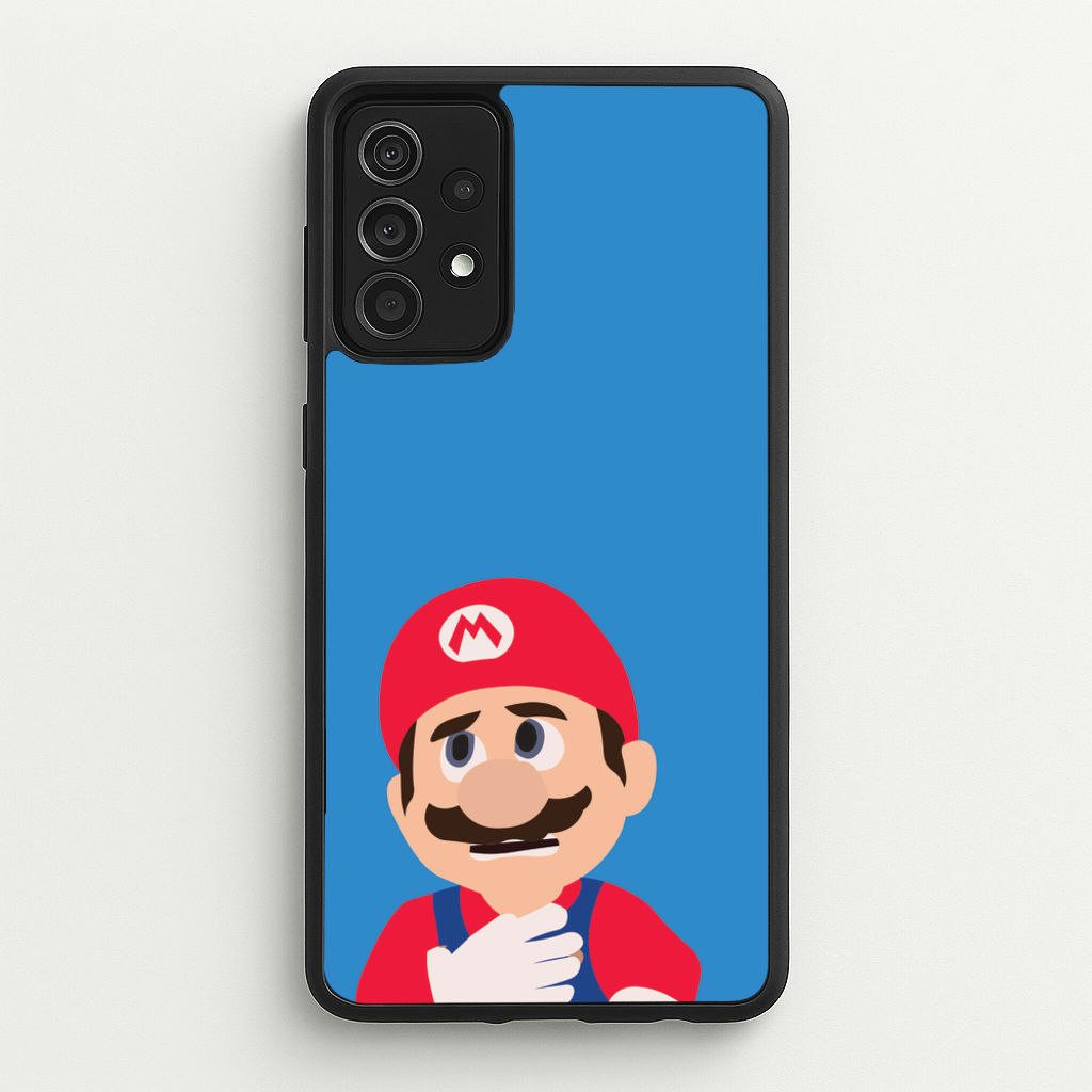 Worried Mario - The Super Mario Bros Phone Case for Galaxy A52 / A52s