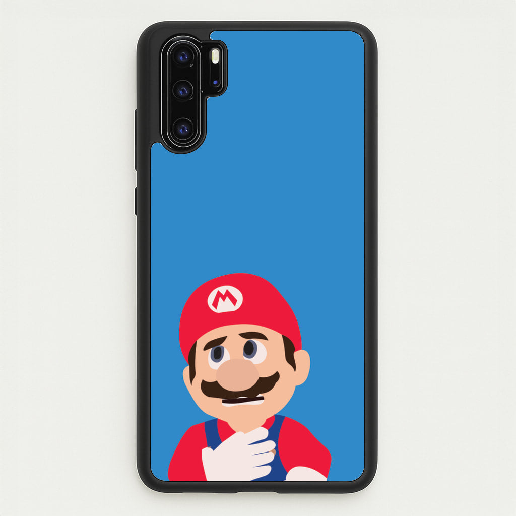 Worried Mario - The Super Mario Bros Phone Case for Huawei P30 Pro
