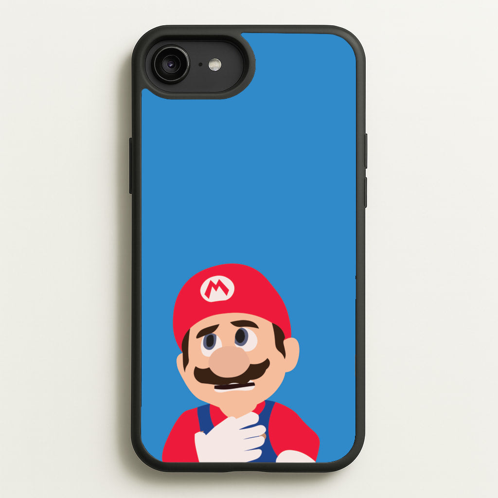 Worried Mario - The Super Mario Bros Phone Case for iPhone 6 Plus / 7 Plus / 8 Plus