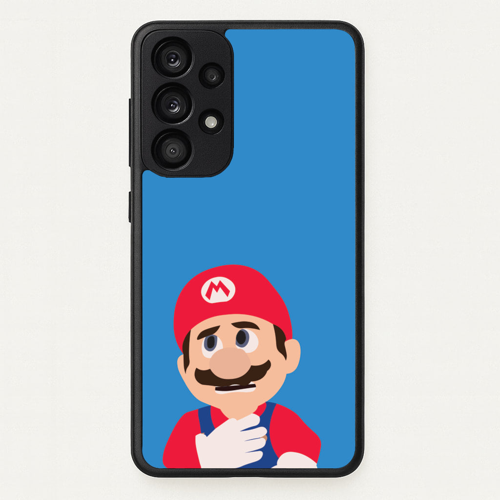 Worried Mario - The Super Mario Bros Phone Case for Galaxy A53