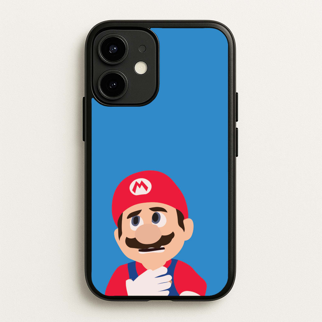 Worried Mario - The Super Mario Bros Phone Case for iPhone 12 / 12 Pro