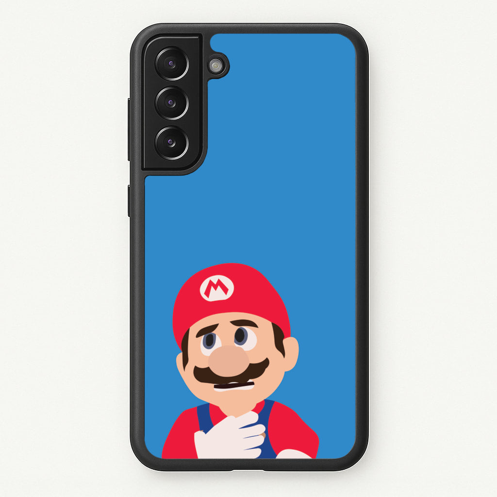 Worried Mario - The Super Mario Bros Phone Case for Galaxy S22