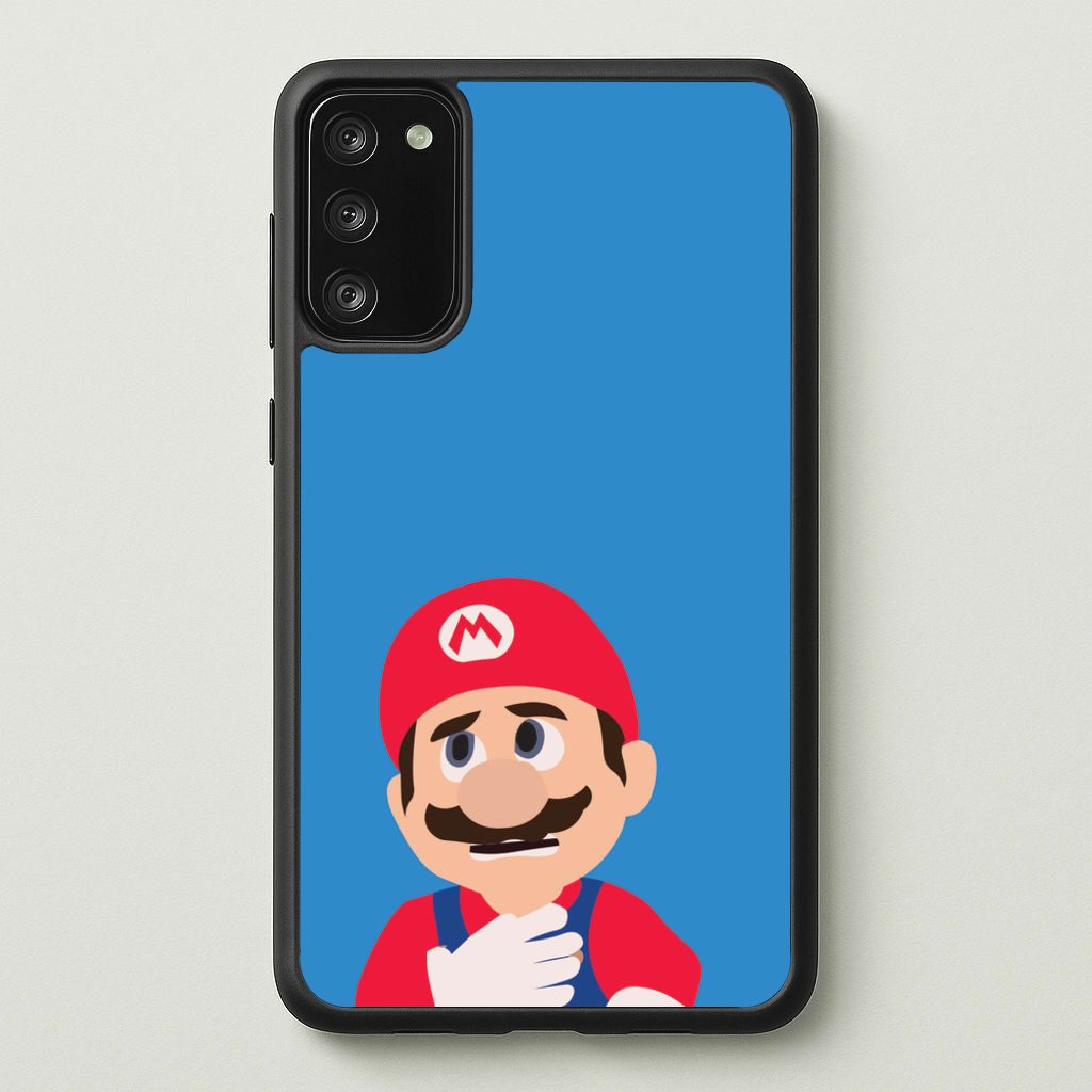 Worried Mario - The Super Mario Bros Phone Case for Galaxy A41