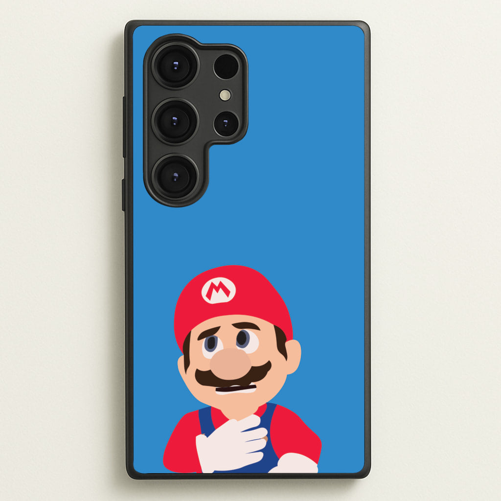 Worried Mario - The Super Mario Bros Phone Case for Galaxy S25 Ultra