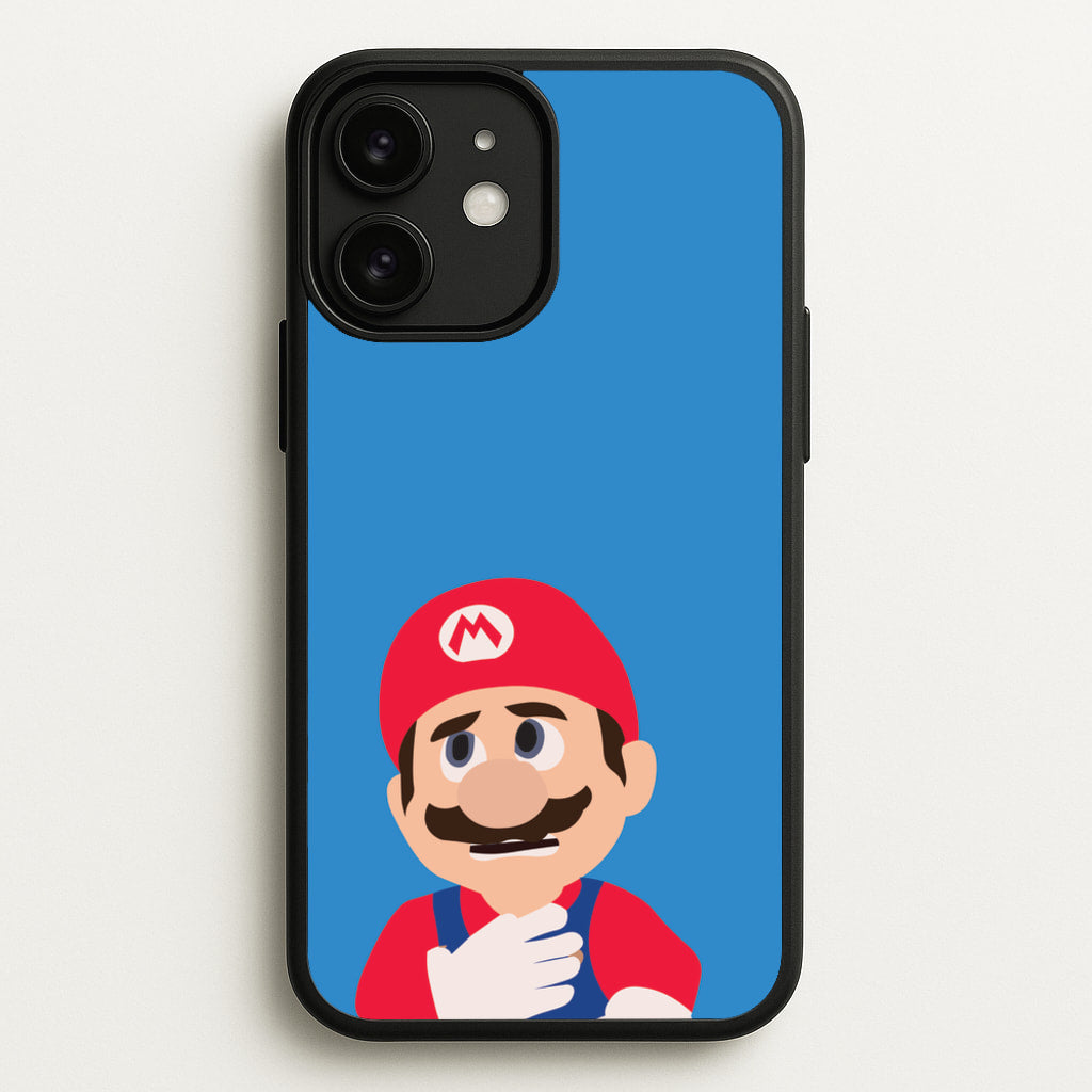 Worried Mario - The Super Mario Bros Phone Case for iPhone 11