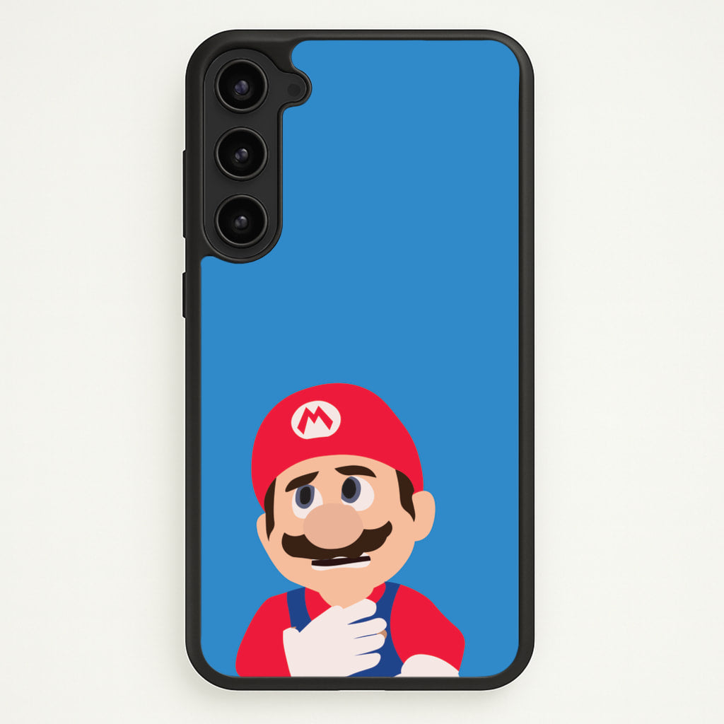 Worried Mario - The Super Mario Bros Phone Case for Galaxy S23