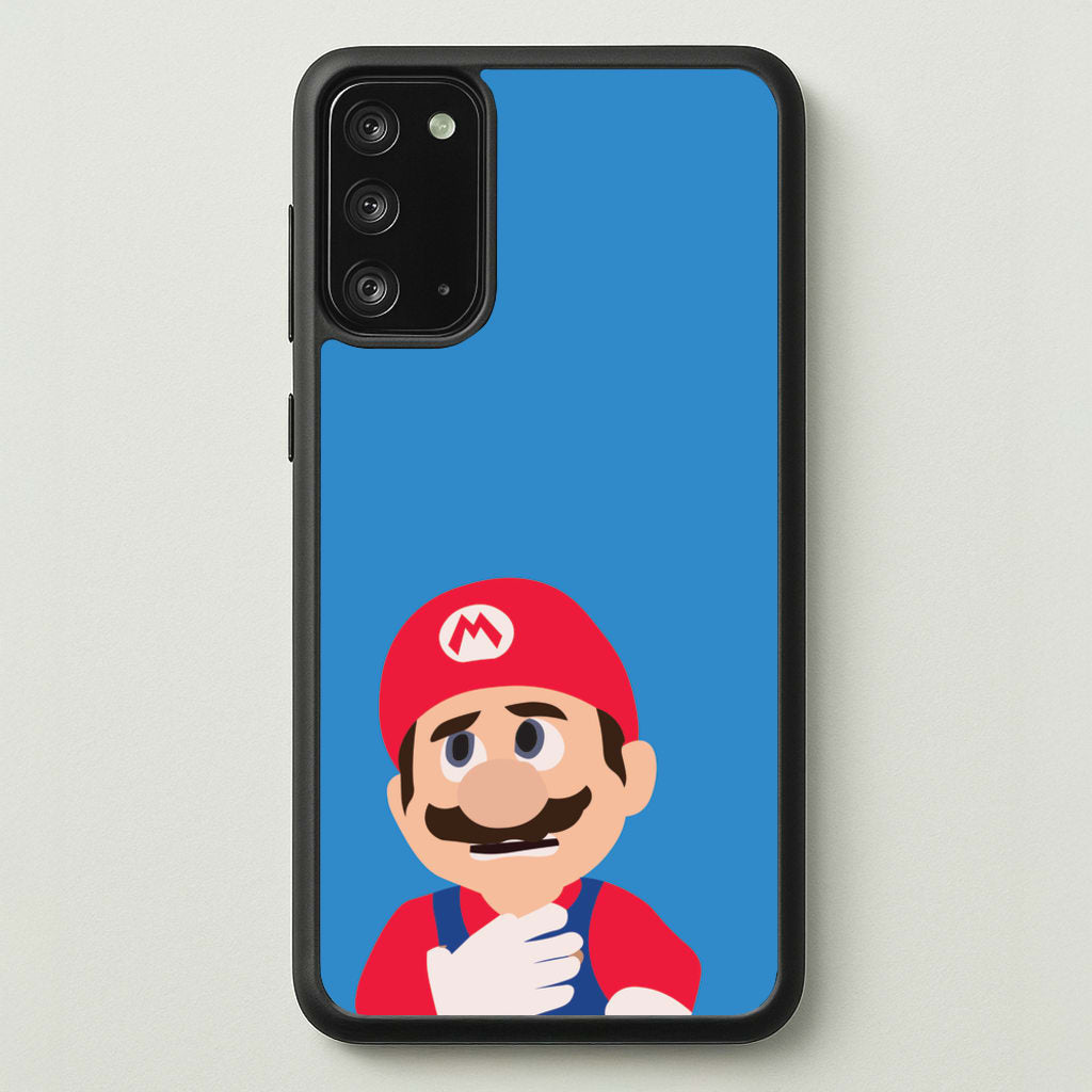 Worried Mario - The Super Mario Bros Phone Case for Galaxy Note 20