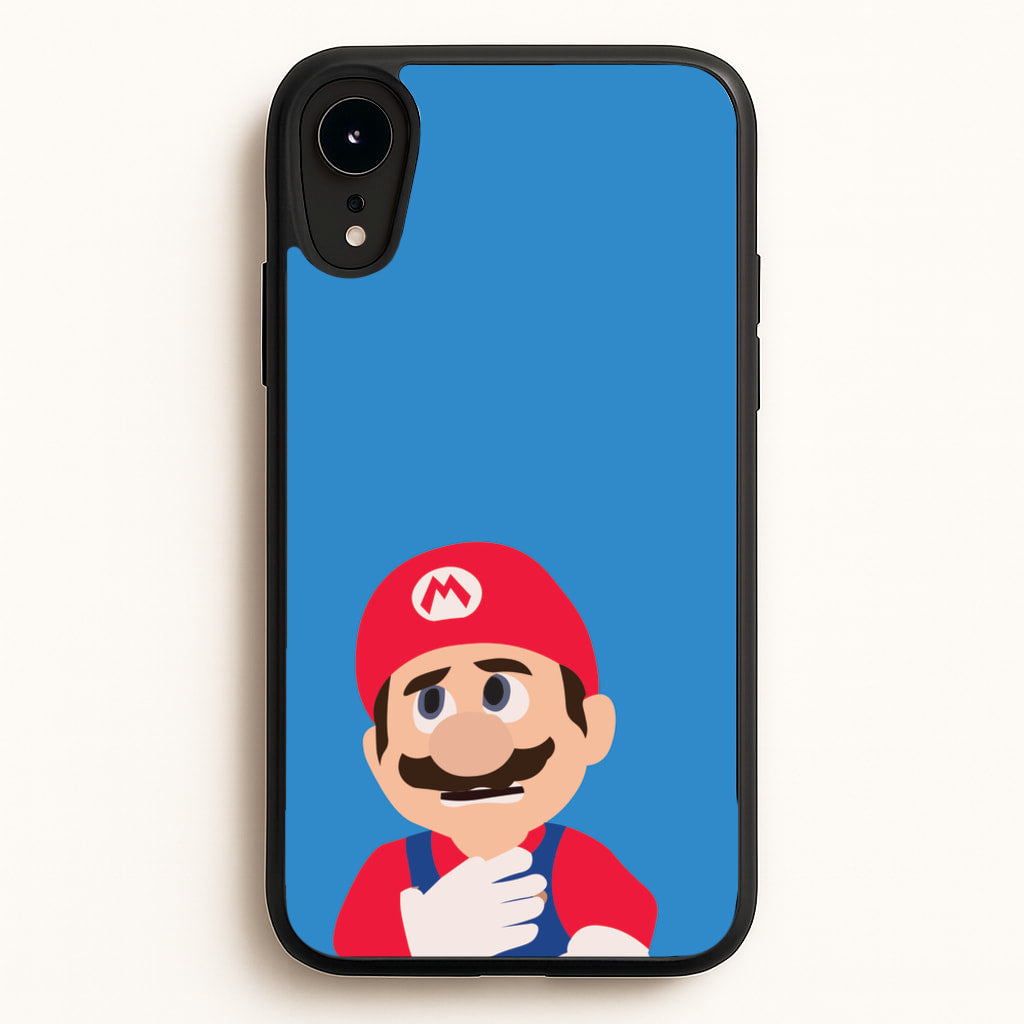 Worried Mario - The Super Mario Bros Phone Case for iPhone XR