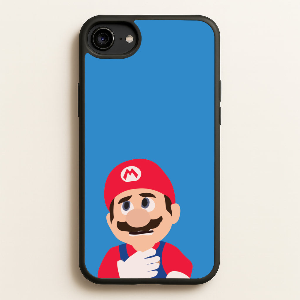 Worried Mario - The Super Mario Bros Phone Case for iPhone 6 / 7 / 8 / SE