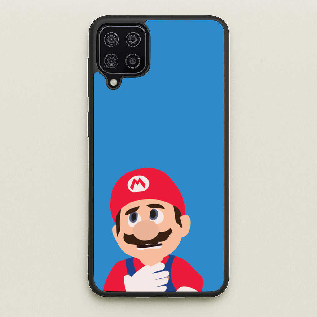 Worried Mario - The Super Mario Bros Phone Case for Galaxy A12