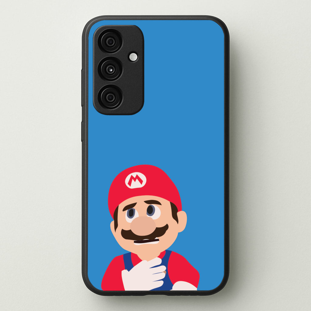 Worried Mario - The Super Mario Bros Phone Case for Galaxy A35