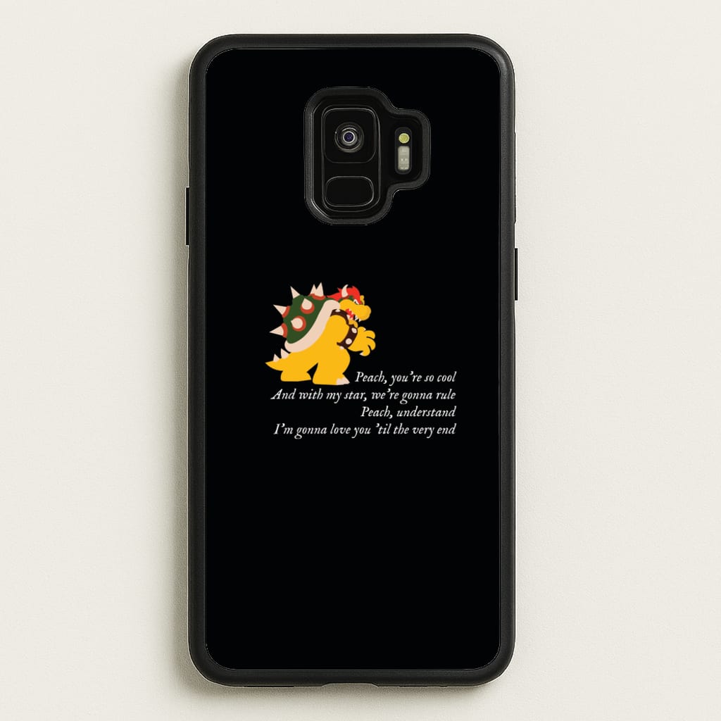 Peach, You're So Cool - The Super Mario Bros Phone Case for Galaxy S9