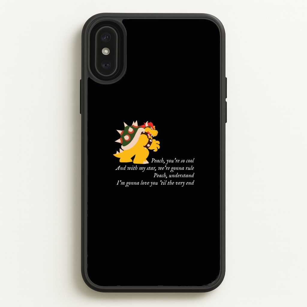 Peach, You're So Cool - The Super Mario Bros Phone Case for iPhone XS Max