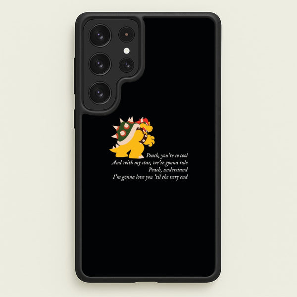 Peach, You're So Cool - The Super Mario Bros Phone Case for Galaxy S22 Ultra