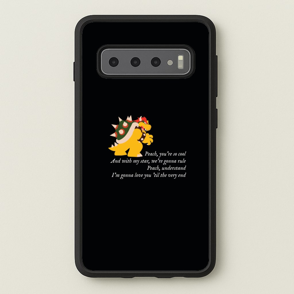 Peach, You're So Cool - The Super Mario Bros Phone Case for Galaxy S10 Plus