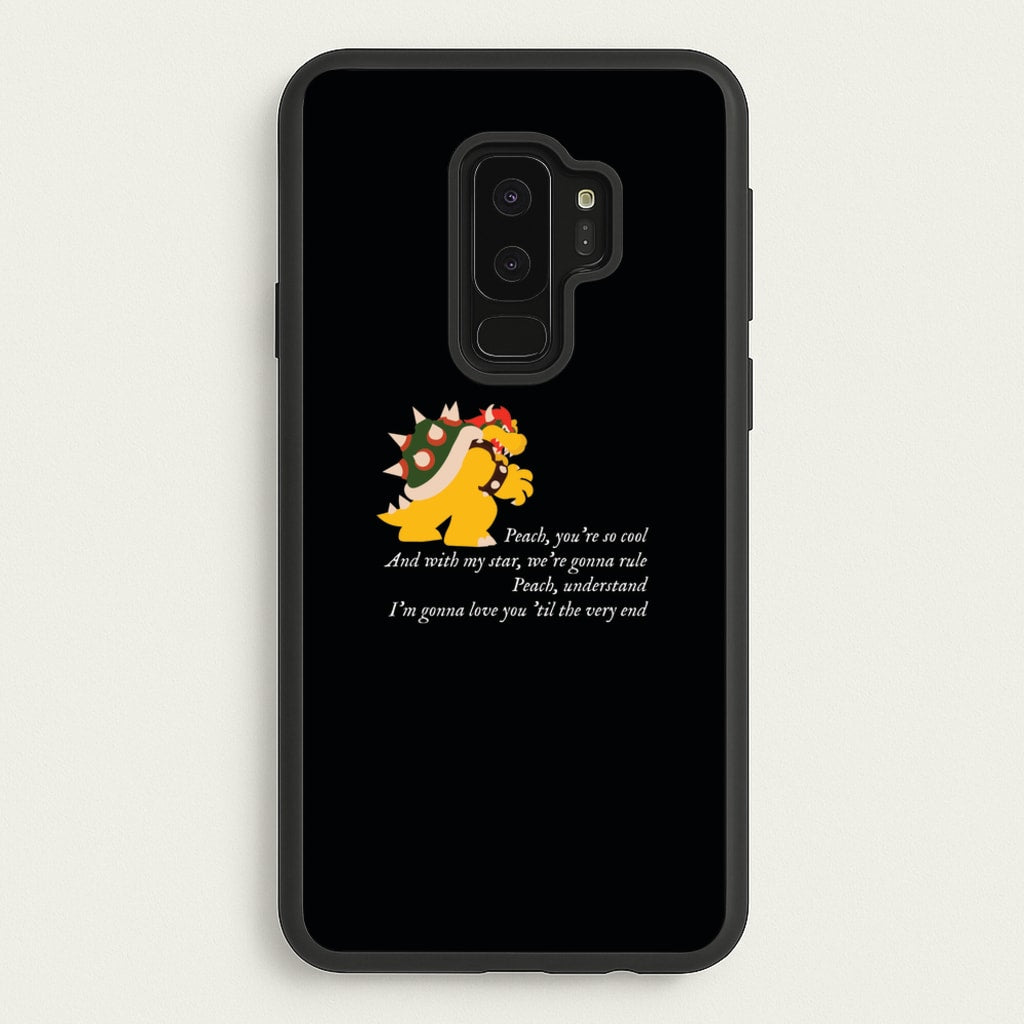 Peach, You're So Cool - The Super Mario Bros Phone Case for Galaxy S9 Plus