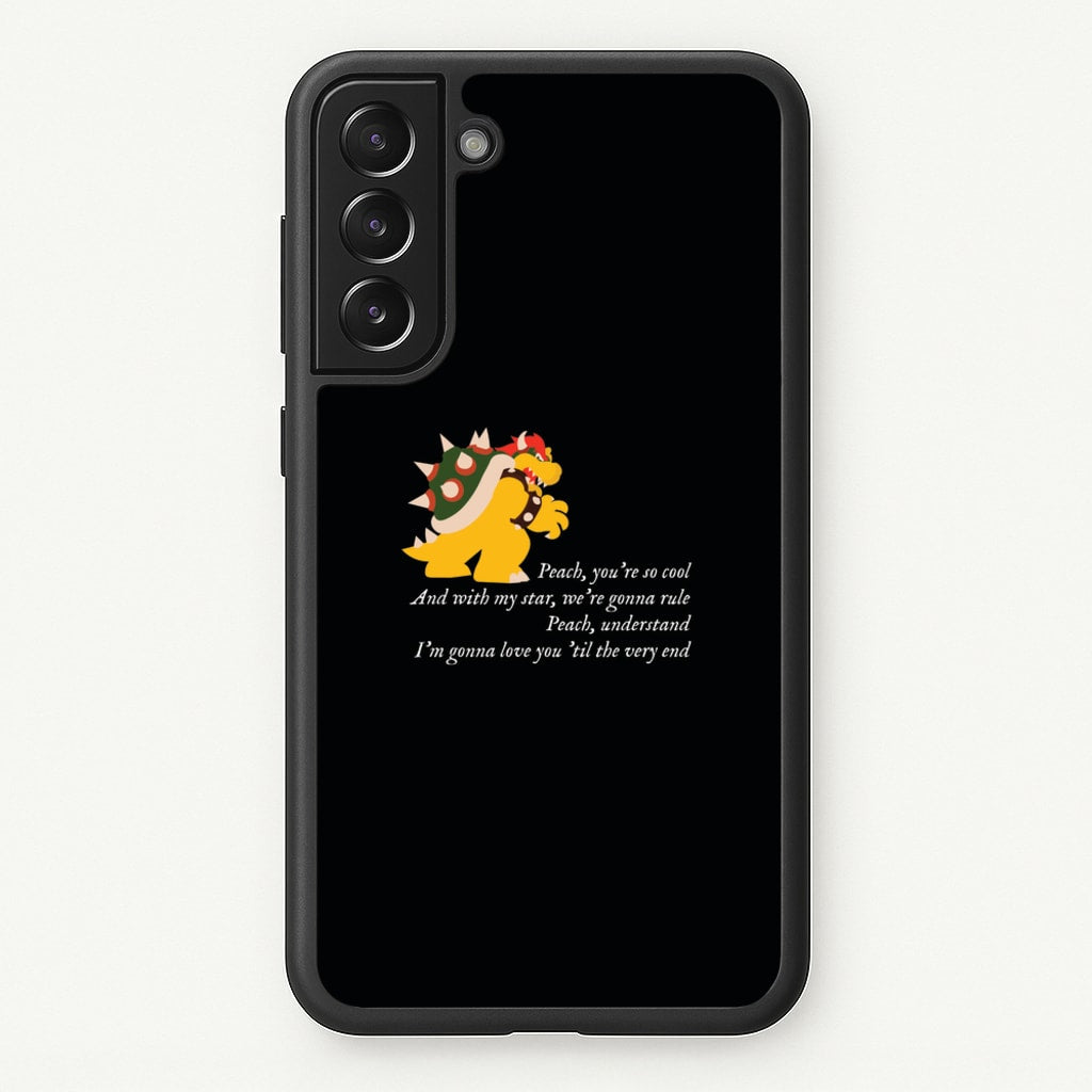 Peach, You're So Cool - The Super Mario Bros Phone Case for Galaxy S21