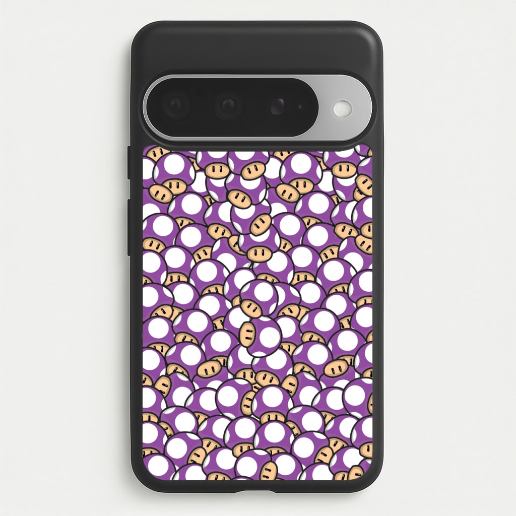 Mushroom Pattern - Purple Phone Case for Google Pixel 10 Pro XL