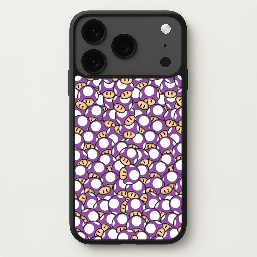 Mushroom Pattern - Purple Phone Case for iPhone 17 Pro
