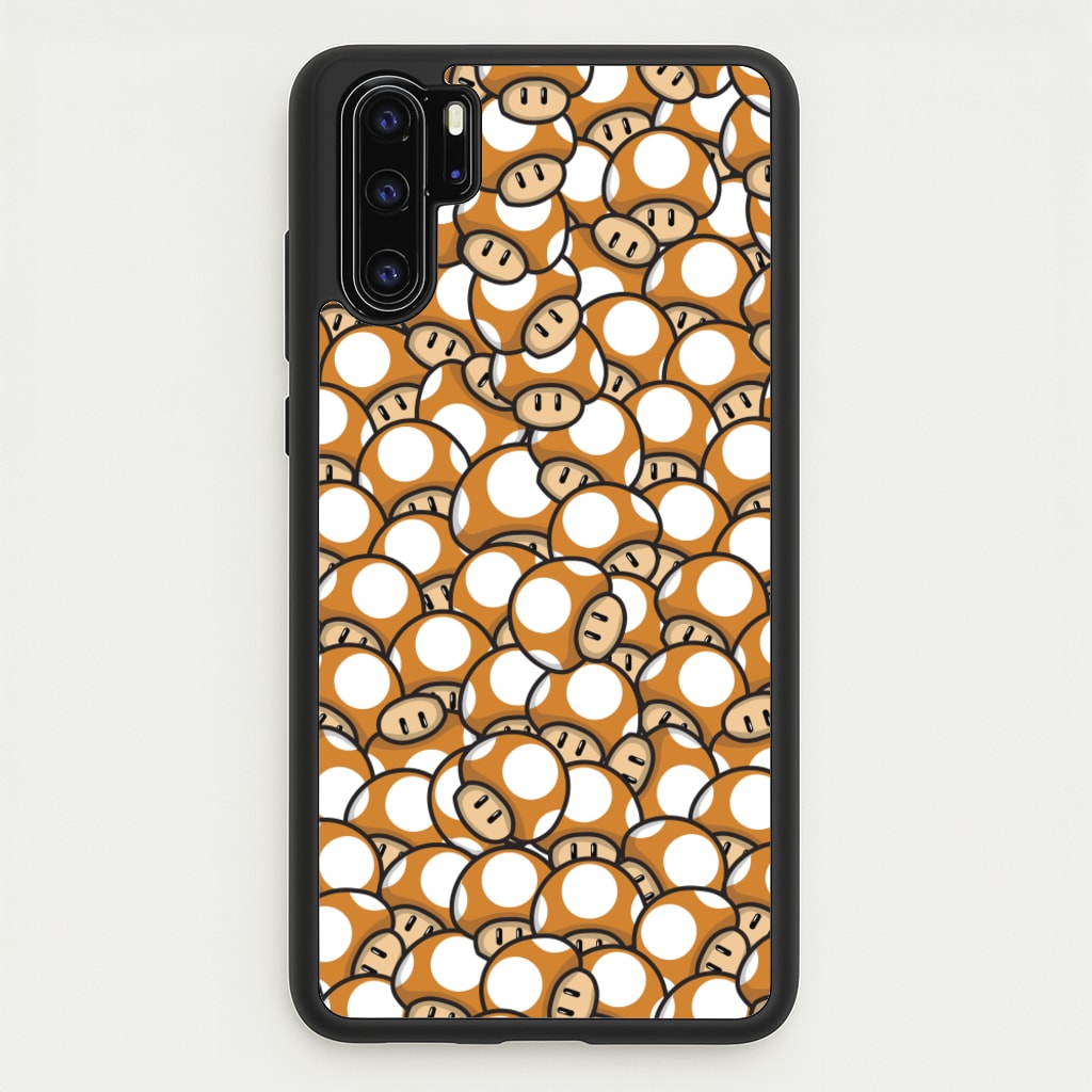 Mushroom Pattern - Orange - The Super Mario Bros Phone Case for Huawei P30 Pro