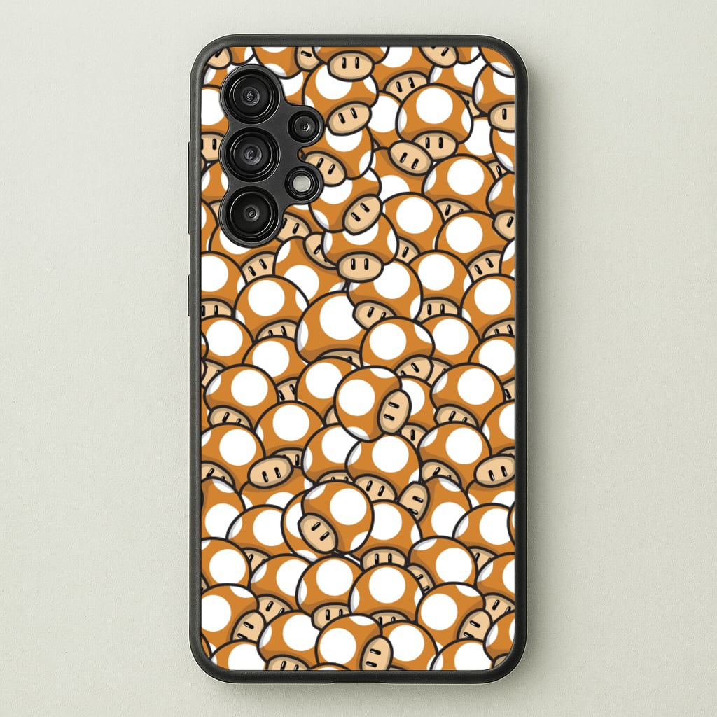 Mushroom Pattern - Orange - The Super Mario Bros Phone Case for Galaxy A13