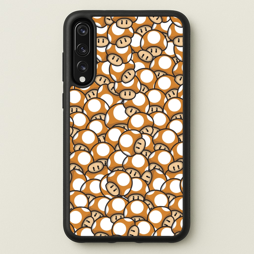 Mushroom Pattern - Orange - The Super Mario Bros Phone Case for Huawei P20 Pro