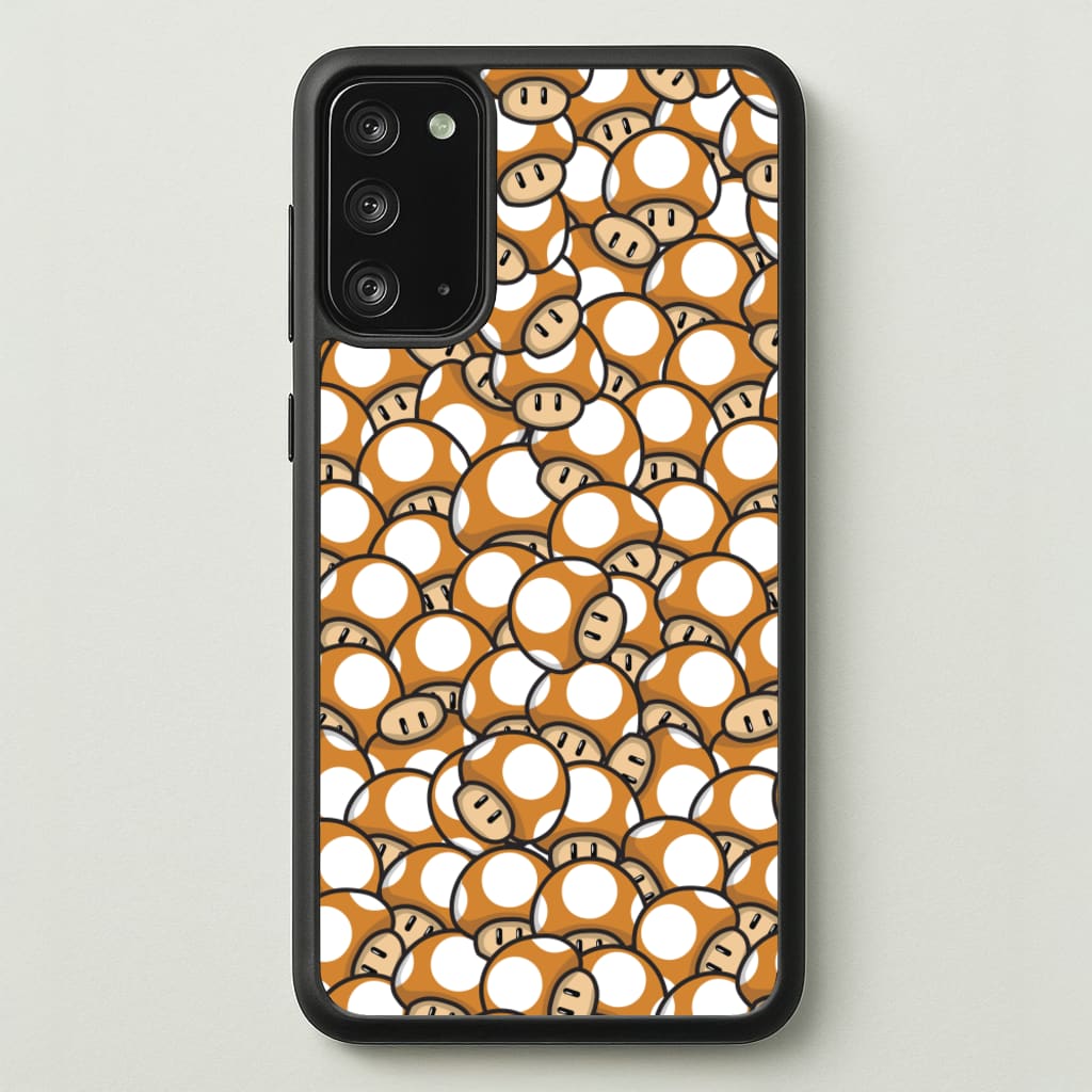 Mushroom Pattern - Orange - The Super Mario Bros Phone Case for Galaxy Note 20
