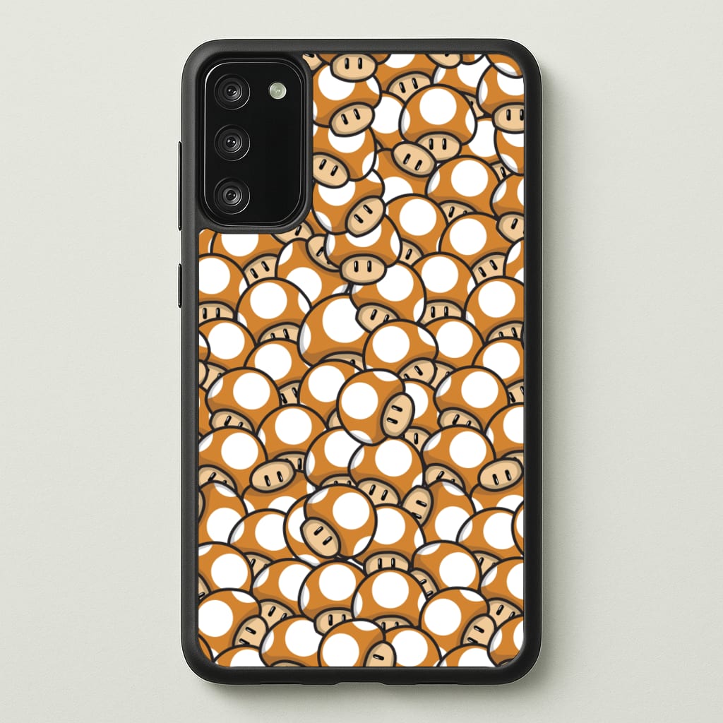 Mushroom Pattern - Orange - The Super Mario Bros Phone Case for Galaxy A41