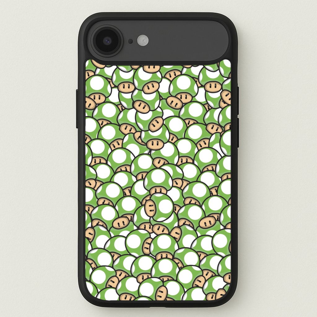 Mushroom Pattern - Green Phone Case for iPhone 17 Air