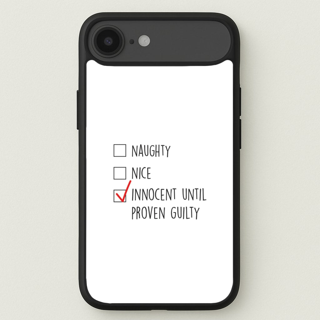 Innocent Until Proven Guilty - Naughty Or Nice Phone Case for iPhone 17 Air