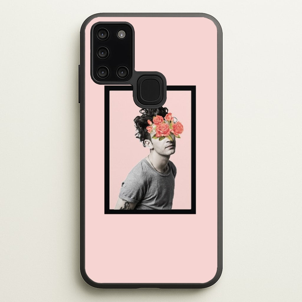 Matt - 1975 Flower Cencored - The 1975 Phone Case for Galaxy A21s