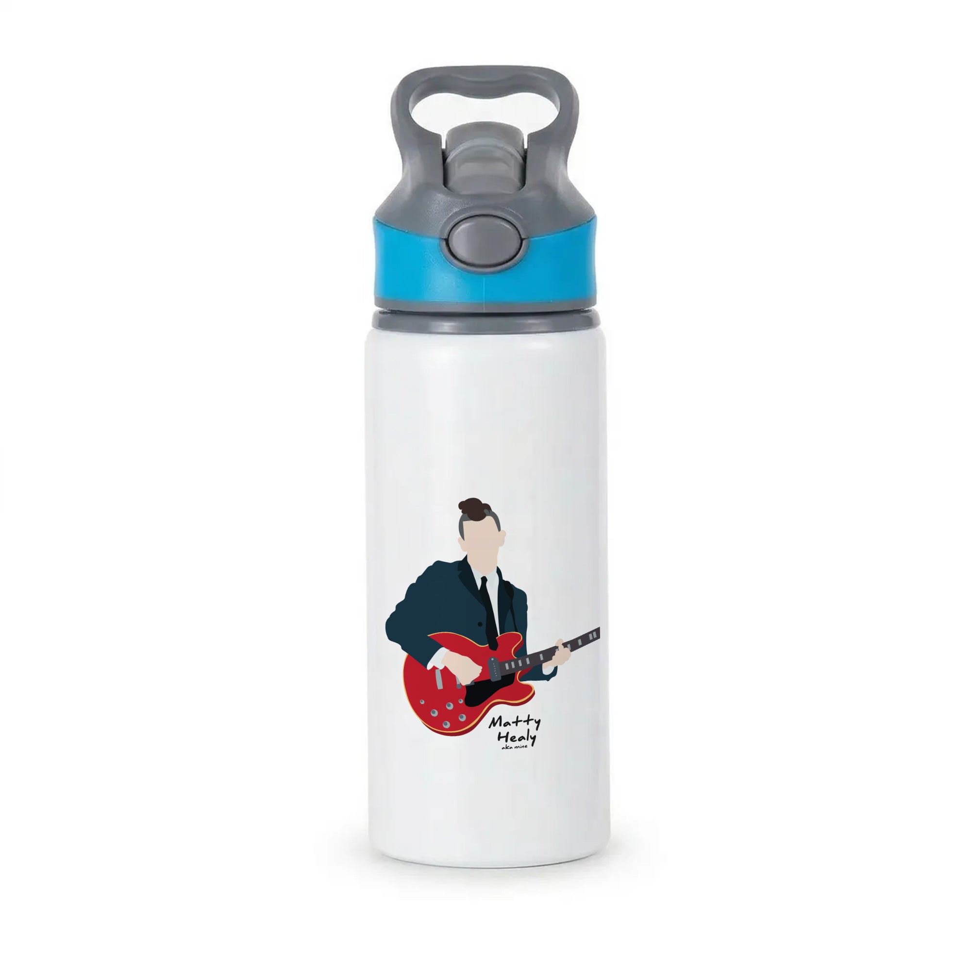 Matt Healy - The 1975 Active Water Bottle - Blue
