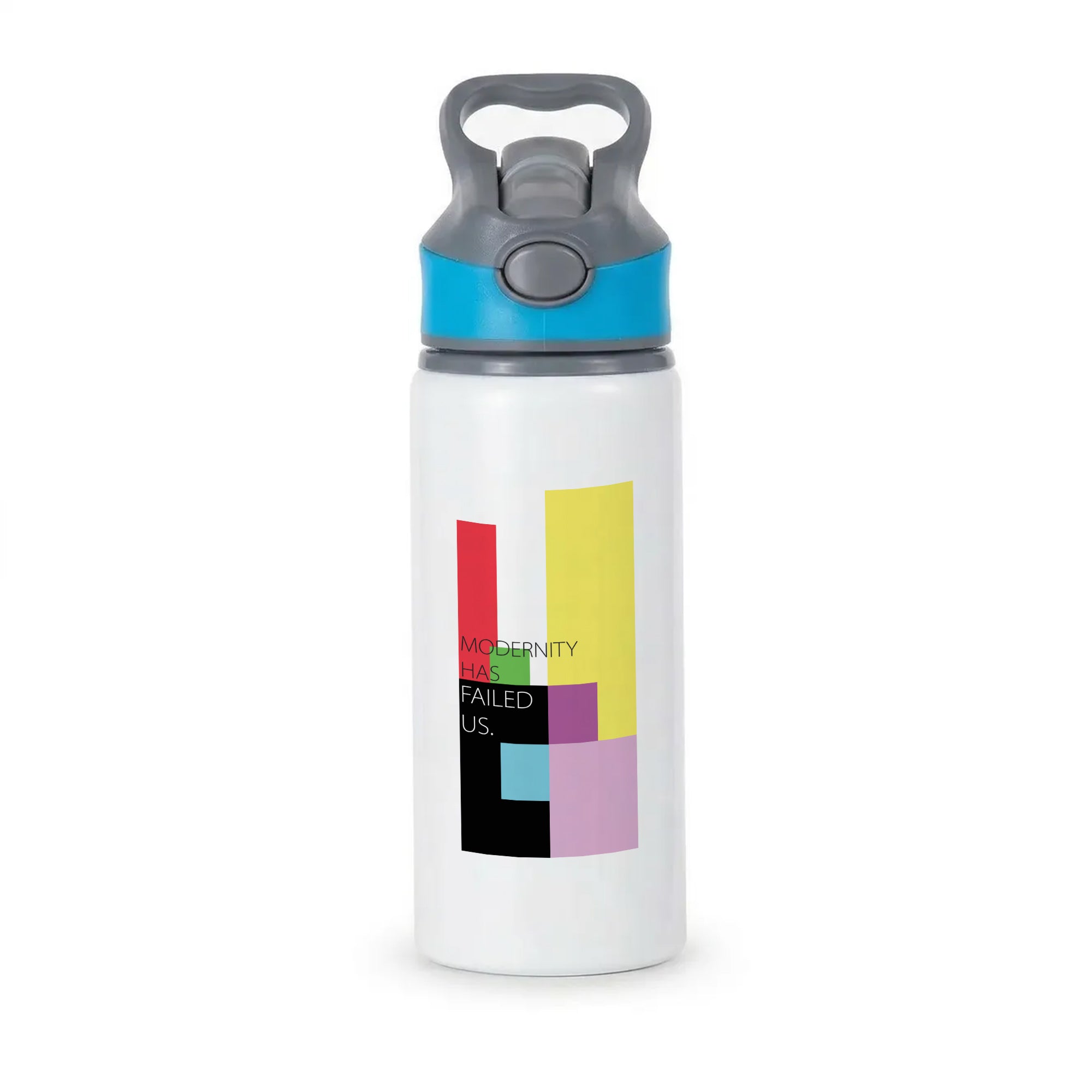 Modernity Has Failed Us - The 1975 Active Water Bottle - Blue