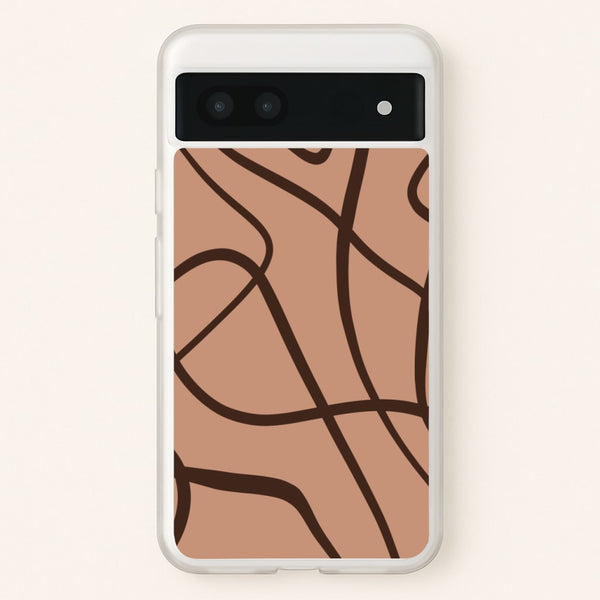 Lined Abstract Nude - Nudes Phone Case for Google Pixel 7a