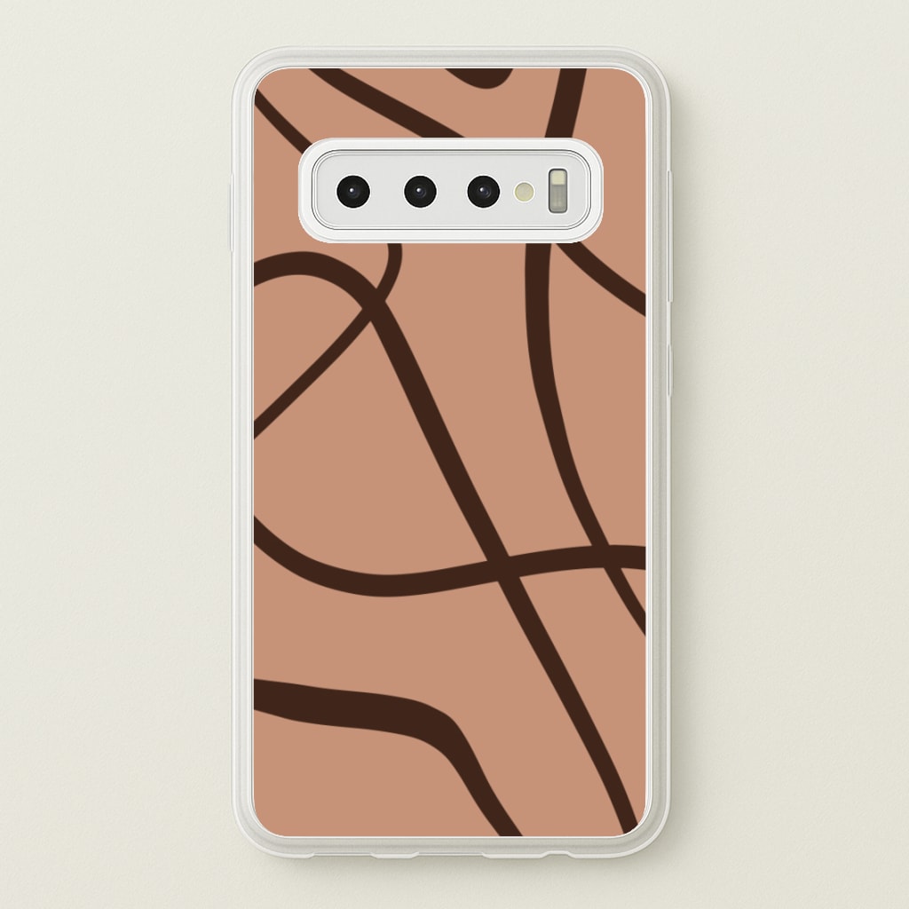 Lined Abstract Nude - Nudes Phone Case for Galaxy S10 Plus