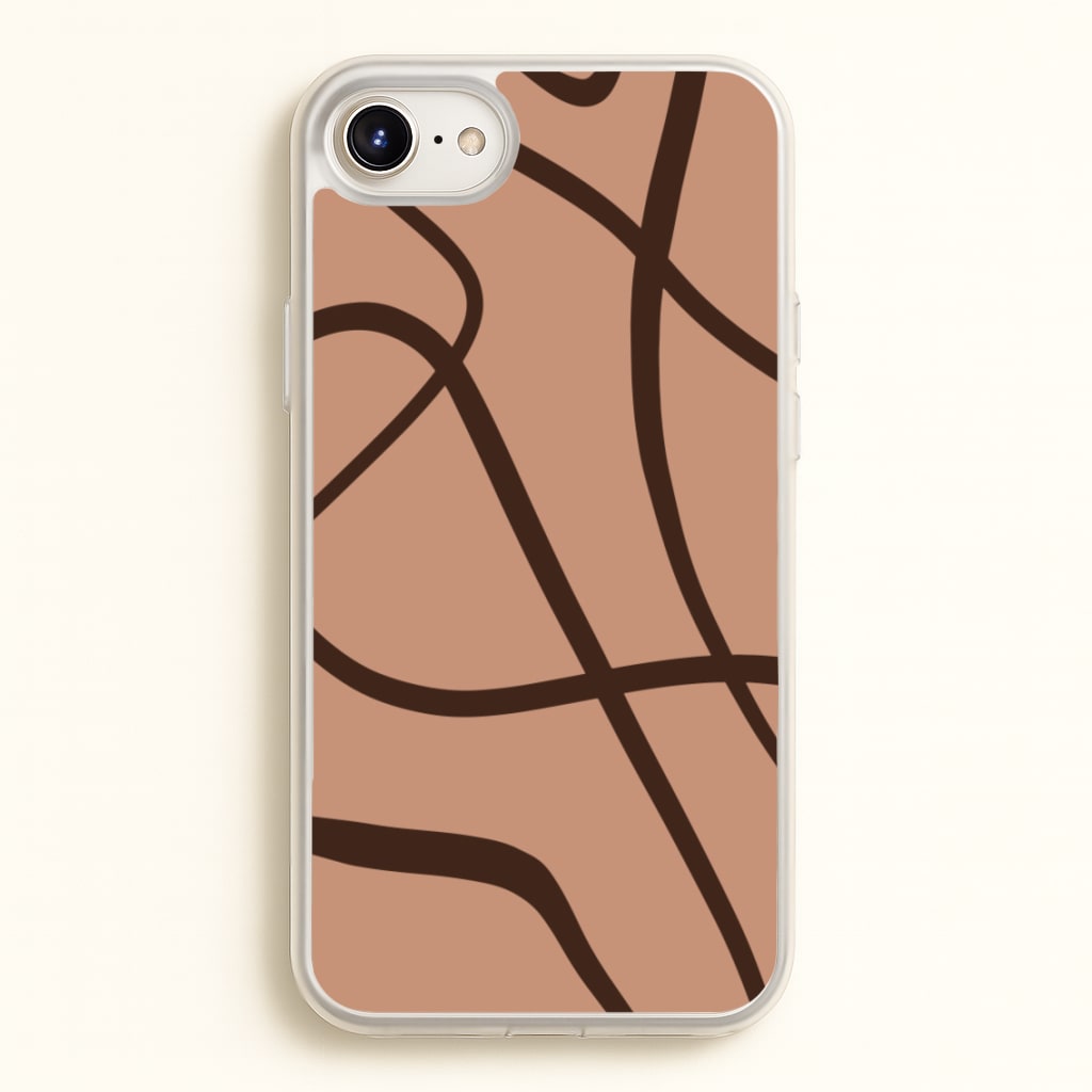 Lined Abstract Nude - Nudes Phone Case for iPhone 6 Plus / 7 Plus / 8 Plus