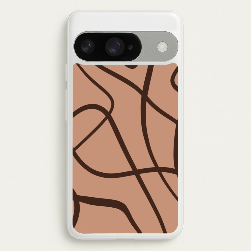 Lined Abstract Nude Phone Case for Google Pixel 10 / 10 Pro