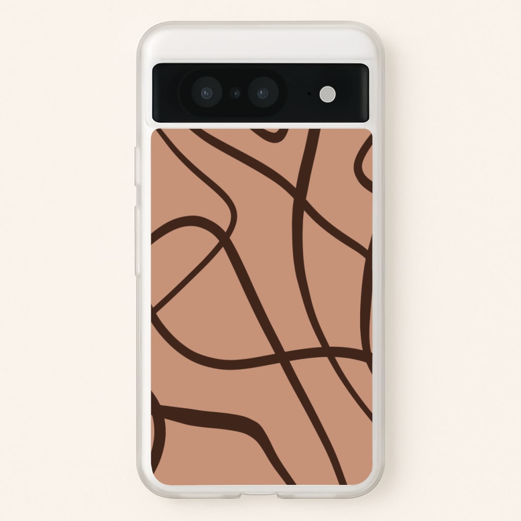 Lined Abstract Nude - Nudes Phone Case for Google Pixel 8