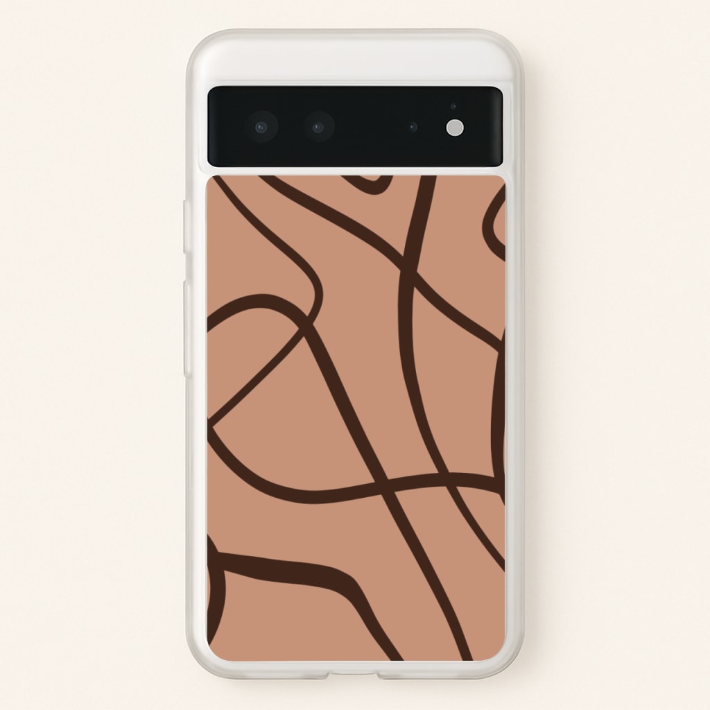Lined Abstract Nude - Nudes Phone Case for Google Pixel 6