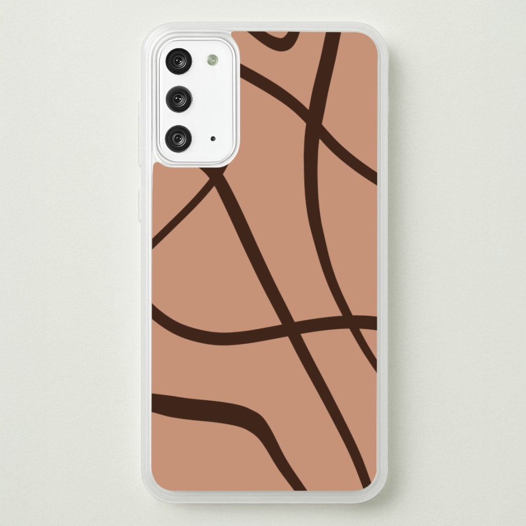 Lined Abstract Nude - Nudes Phone Case for Galaxy Note 20