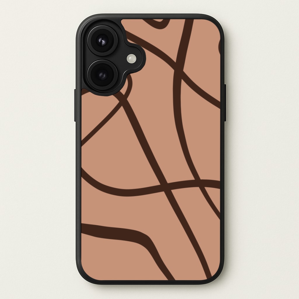 Lined Abstract Nude Phone Case for iPhone 17
