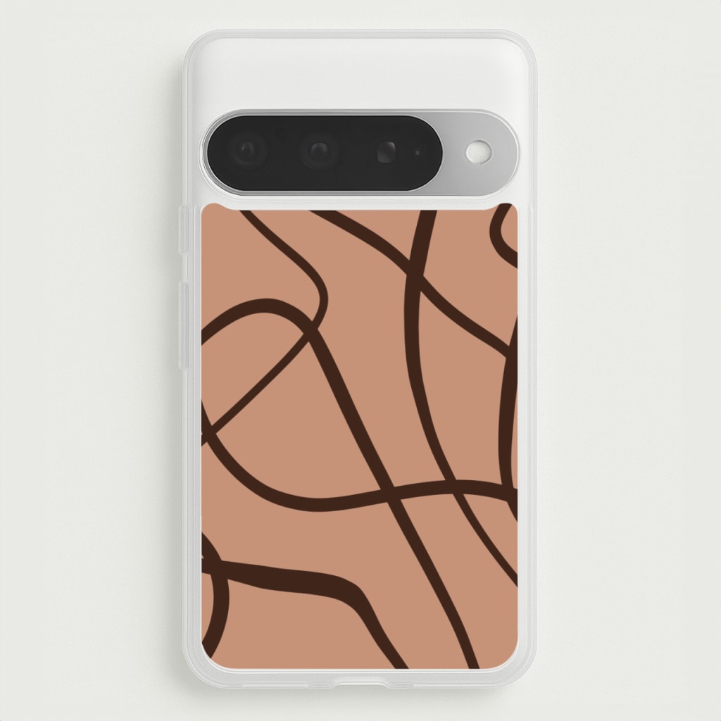 Lined Abstract Nude Phone Case for Google Pixel 10 Pro XL